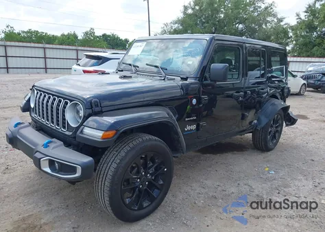 2024 Jeep Wrangler 4Xe Sahara 4Xe from USA, damaged, VIN 1C4RJXP68RW292546